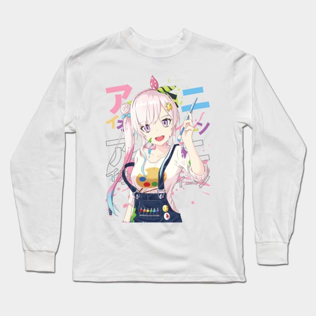 Hololive ID - Airani Iofifteen Long Sleeve T-Shirt by naderu